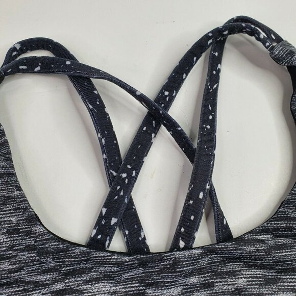 Lululemon Energy Bra Dramatic Static White Black 4 - Picture 6 of 7